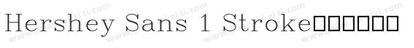 Hershey Sans 1 Stroke字体转换
